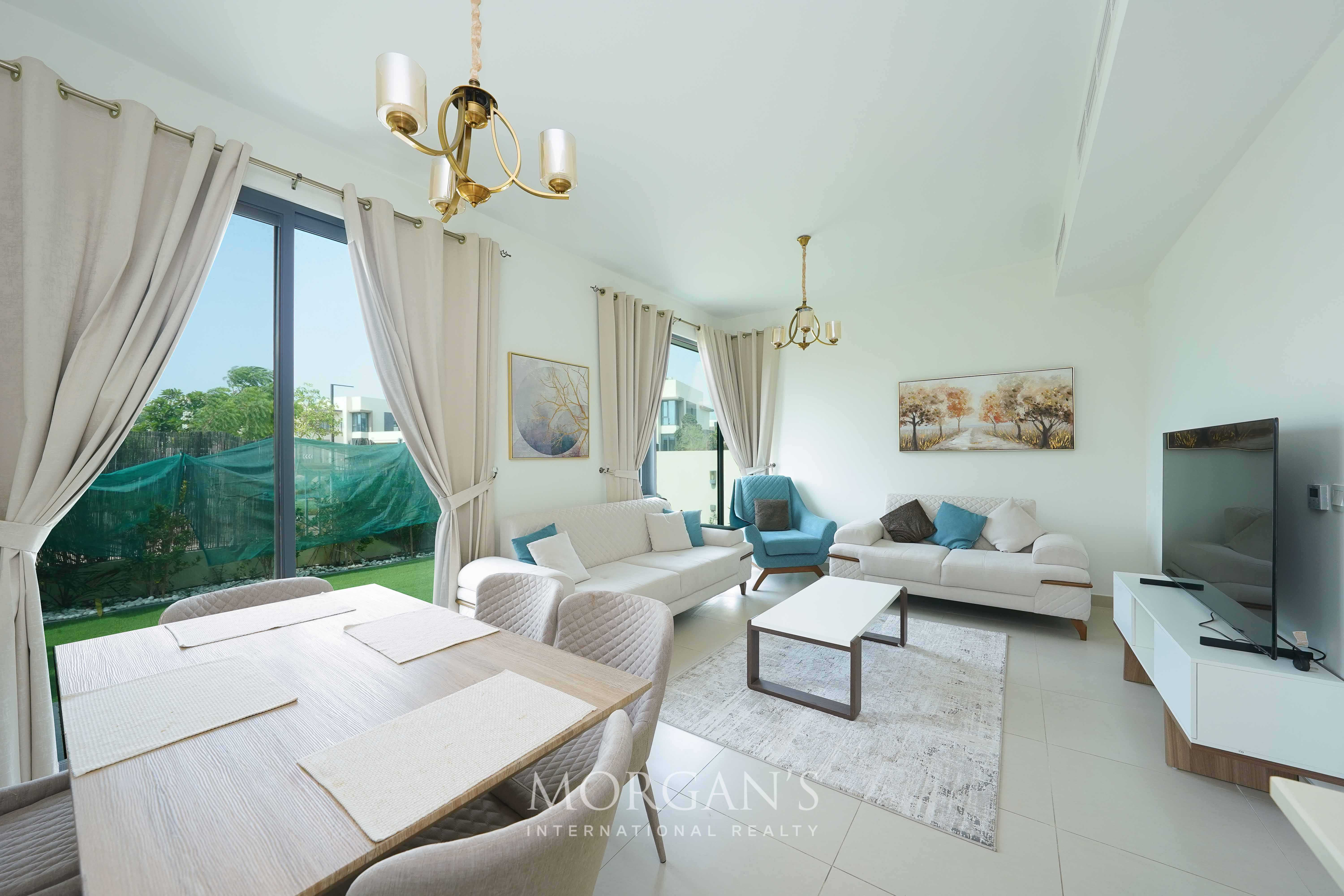 4BR | Corner | Furnished | Landscaped | Vacant | Dubai Hills Estate