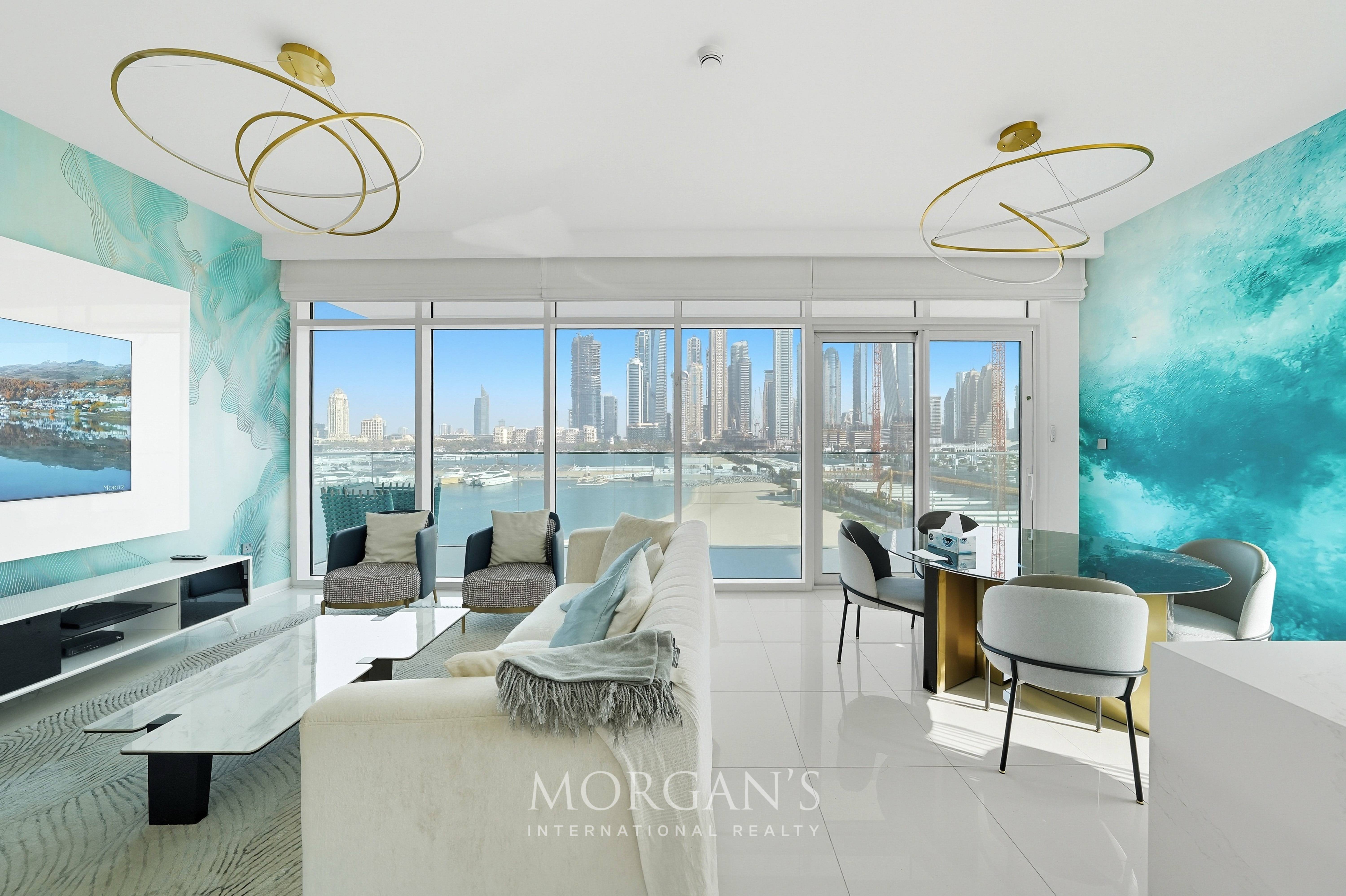 Full Sea View | Upgraded Unit | Furnished | Dubai Harbour