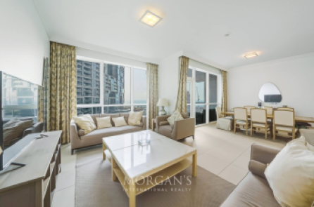 Furnished 2BR plus Maids | Sea View | Beach Access