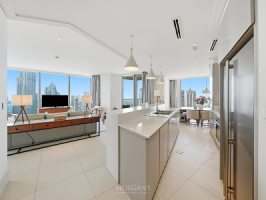 Rare 3BR+Maid | Full Burj and Fountain View-5